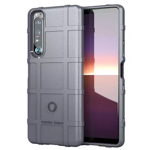 Противоударный чехол бампер для Sony Xperia 1 III Anomaly Rugged Shield Grey (Серый)