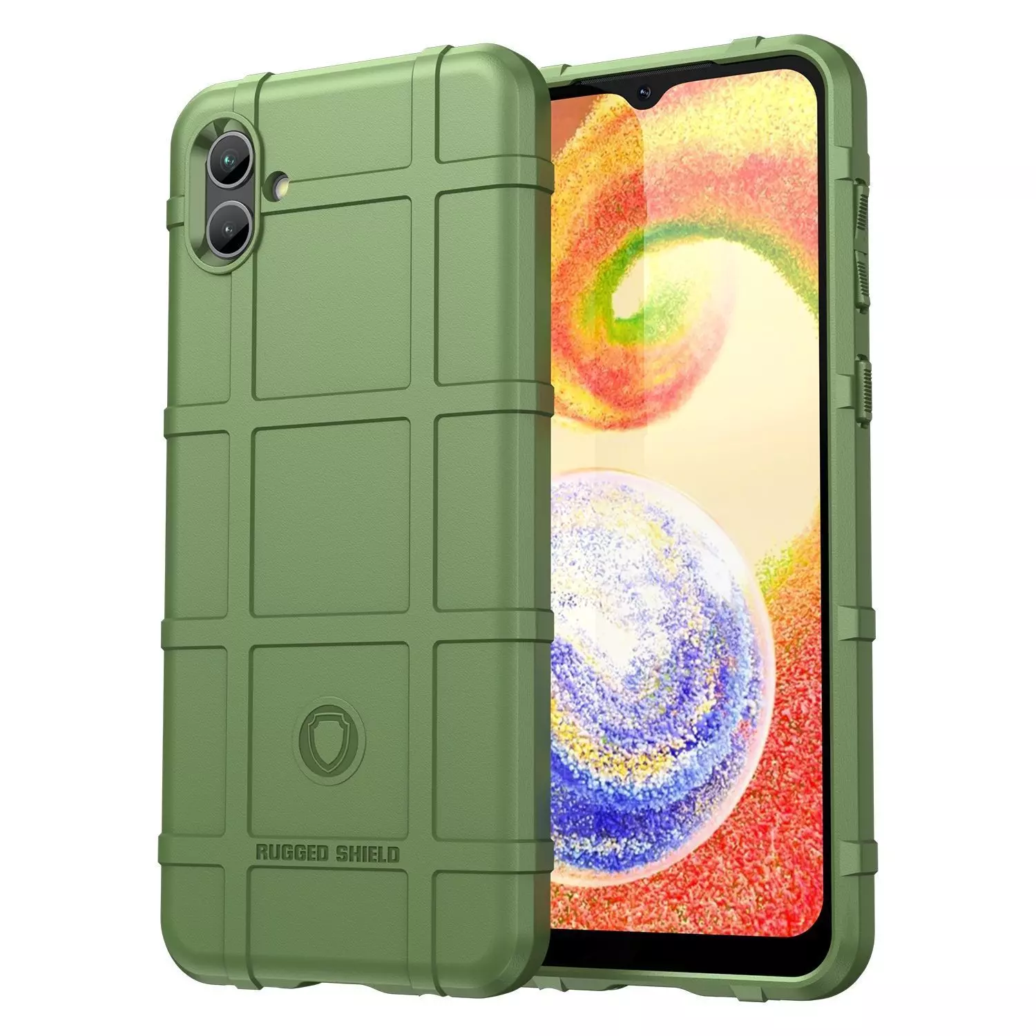 Противоударный чехол бампер для Samsung Galaxy M04 / Galaxy A04e Anomaly Rugged Shield Green (Зеленый)