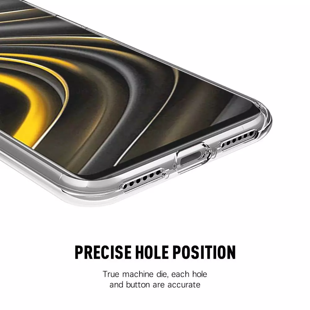 Протиударний чохол бампер для Xiaomi Poco M3 Anomaly Silicone 360 Transparent (Прозорий)