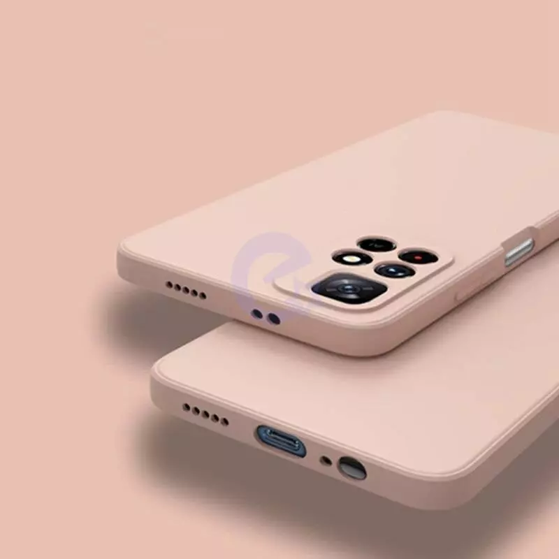 Чехол бампер для Xiaomi Redmi Note 11 Pro Plus 5G Anomaly Silicone (с микрофиброй) Sand Pink (Розовый Песок)