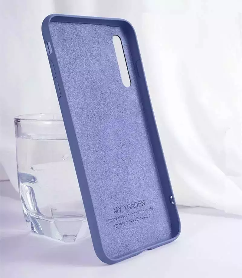 Чехол бампер для Xiaomi Poco C40 / Redmi 10C Anomaly Silicone (с микрофиброй) Blue (Синий)