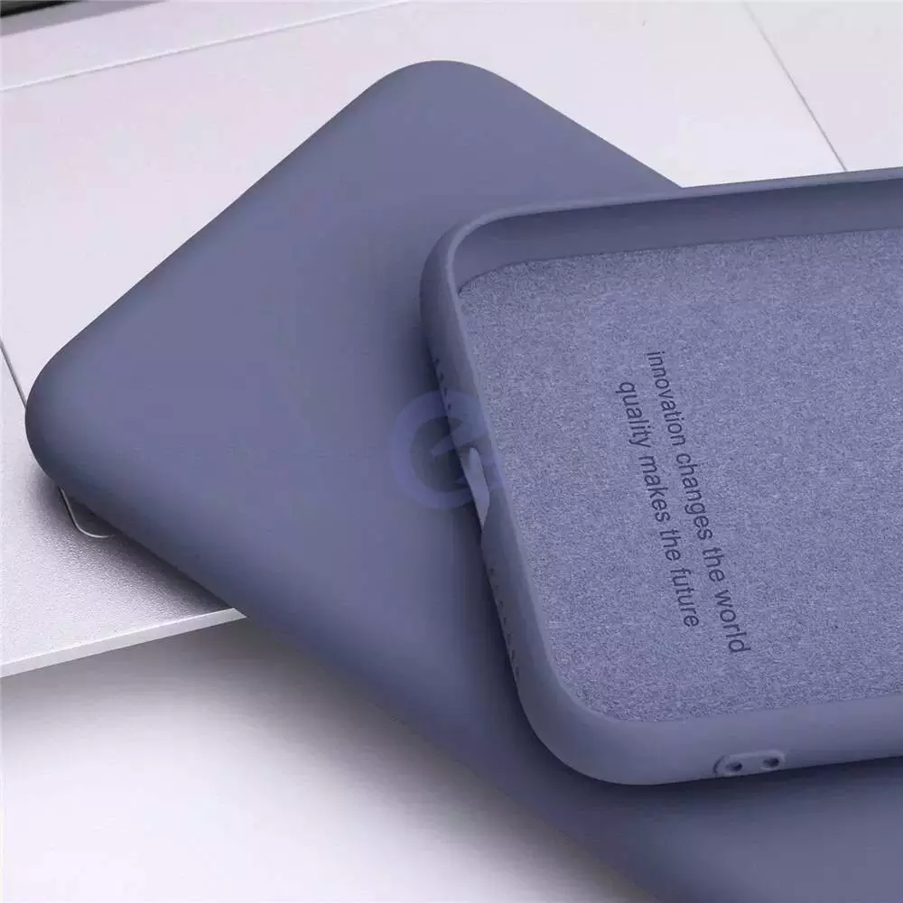 Чохол бампер для Xiaomi Redmi 10A / Redmi 9C Anomaly Silicone (з мікрофіброю) Purple (Пурпурний)