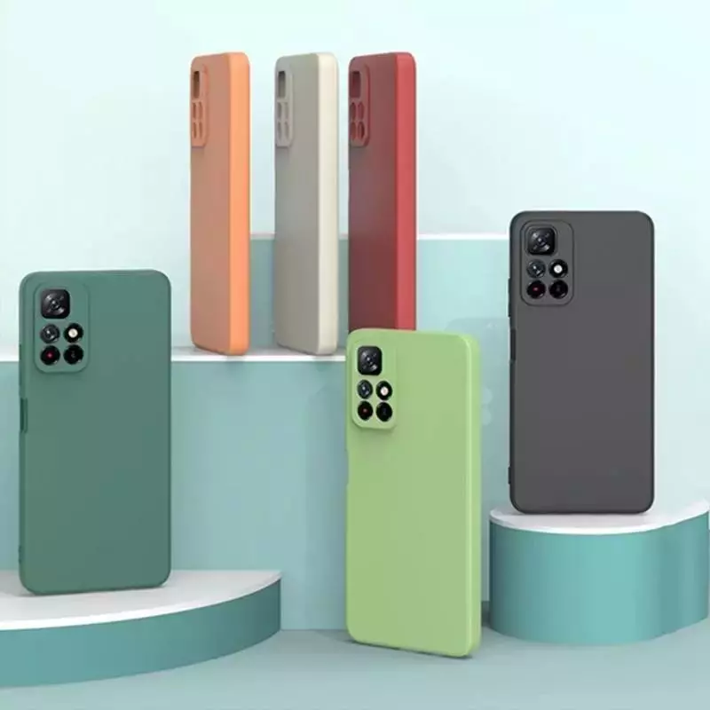 Чехол бампер для Infinix Note 11 Pro Anomaly Silicone (с микрофиброй) Dark Green (Темно Зеленый)