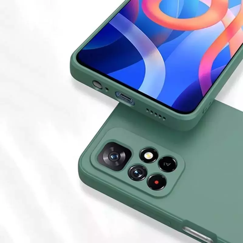 Чехол бампер для Infinix Note 11 / Note 12 Anomaly Silicone (с микрофиброй) Red (Красный)