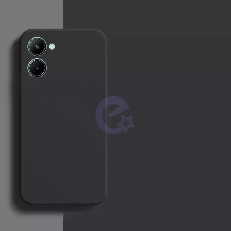 Чехол бампер для Realme 10s Anomaly Silicone (с микрофиброй) Black (Черный)