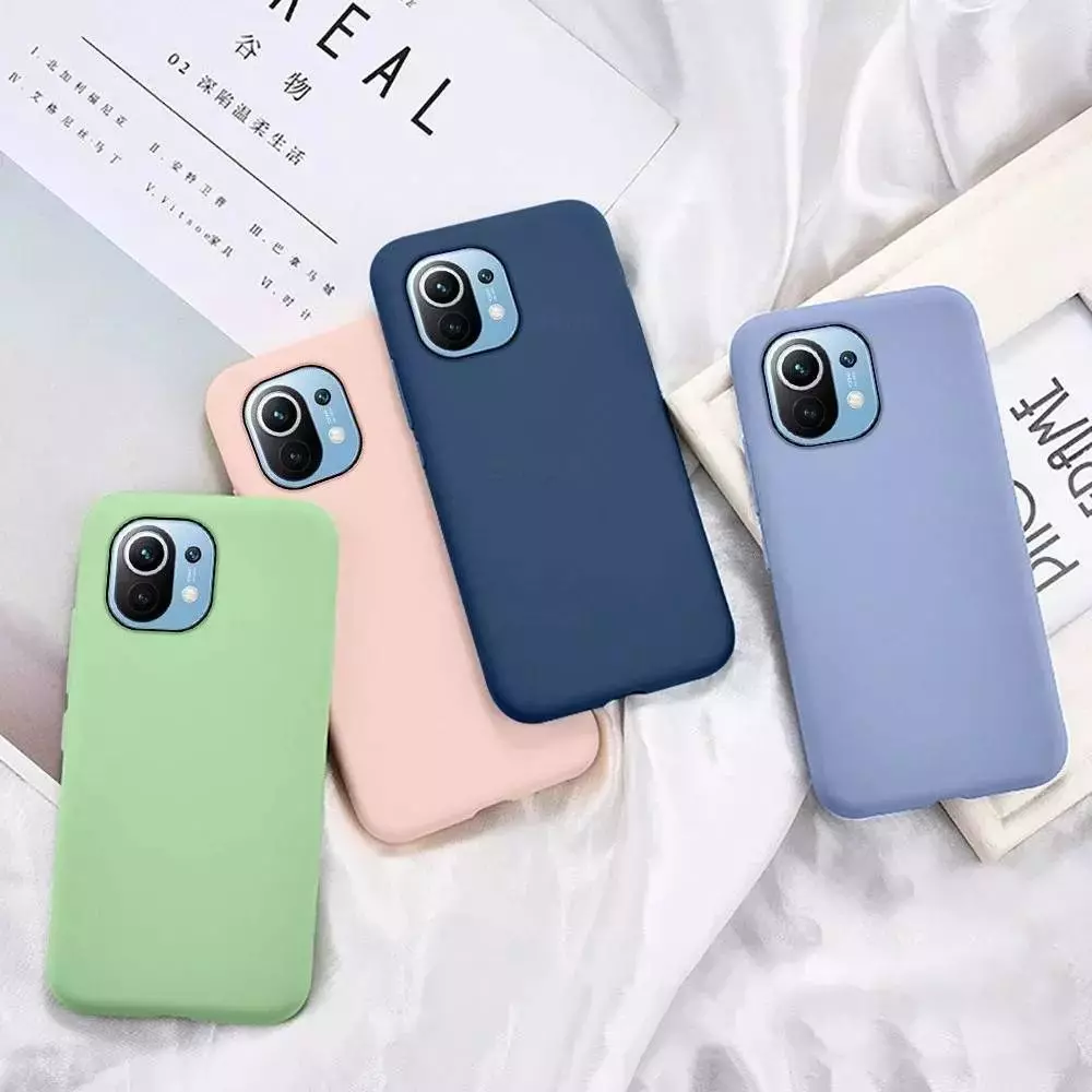 Чехол бампер для Vivo Y02 Anomaly Silicone (с микрофиброй) Light Green (Светло Зеленый)