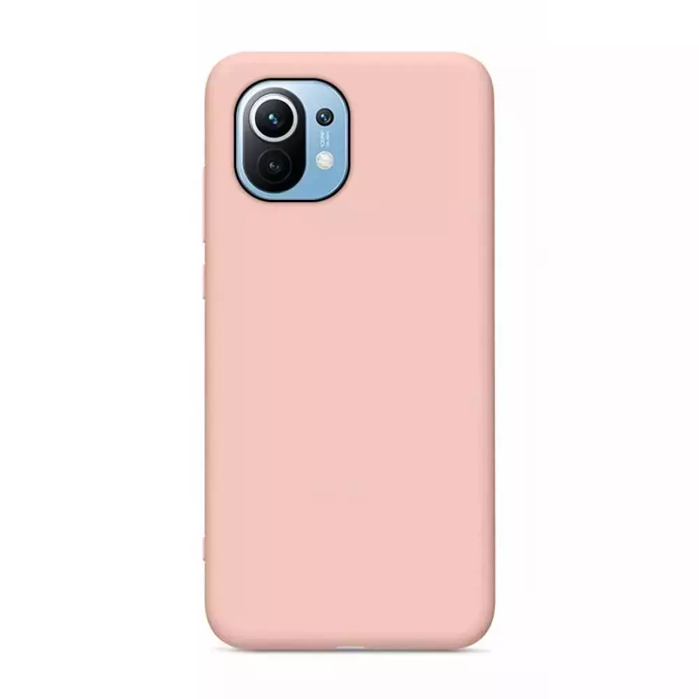 Чохол бампер для Vivo Y02 Anomaly Silicone (з мікрофіброю) Sand Pink (Пісочний Рожевий)
