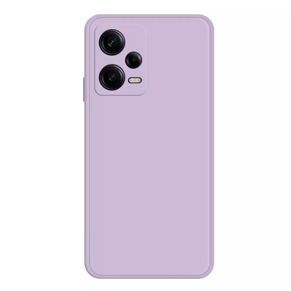 Чохол бампер для Xiaomi Redmi Note 12 Pro 5G / Poco X5 Pro Anomaly Silicone (з мікрофіброю) Light Purple (Світло Пурпурний)