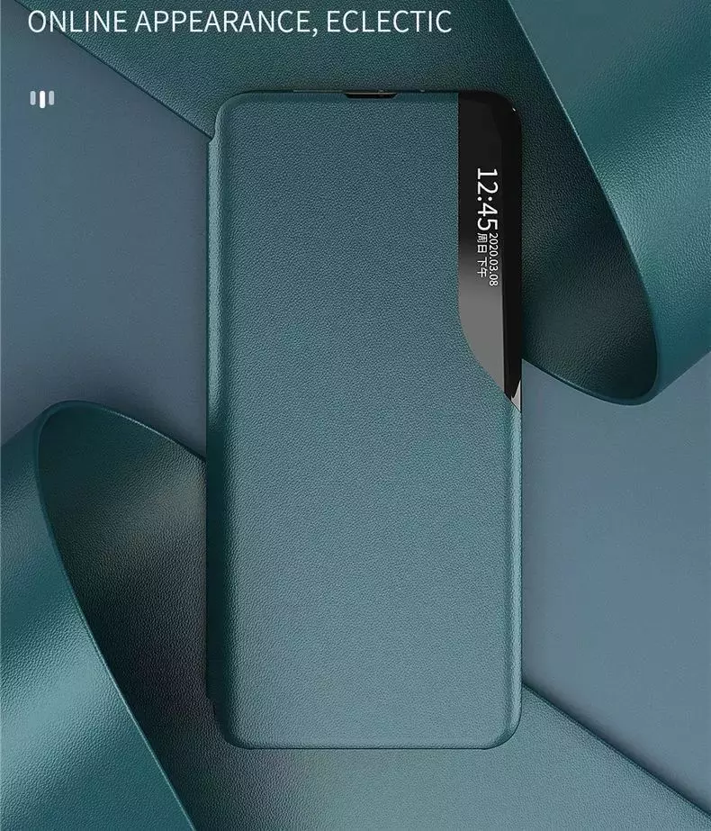 Інтерактивна чохол книжка для Vivo X90 Pro Anomaly Smart View Flip Blue (Синій)