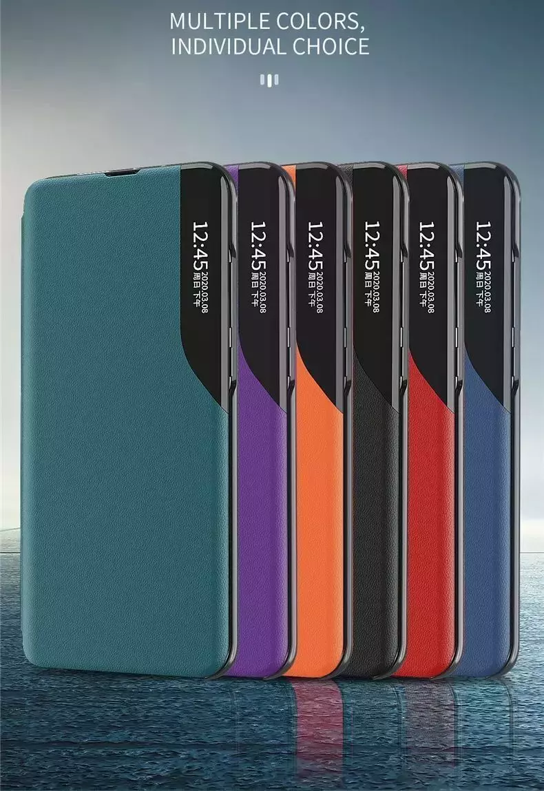 Інтерактивна чохол книжка для Vivo X90 Pro Anomaly Smart View Flip Blue (Синій)
