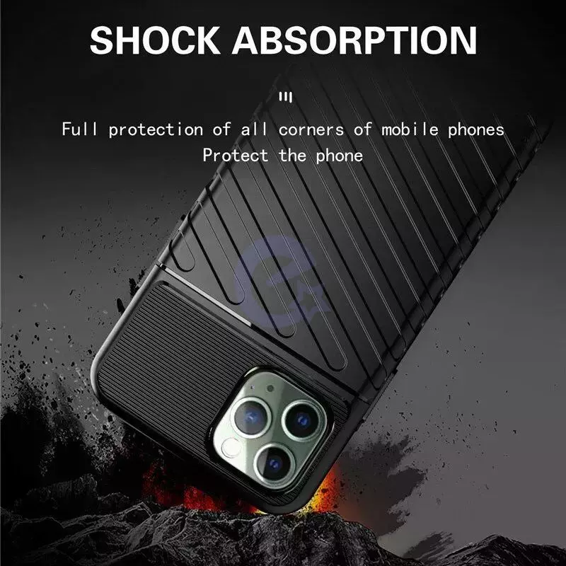 Противоударный чехол бампер для Huawei Honor 60 SE Anomaly Thunder Black (Черный)