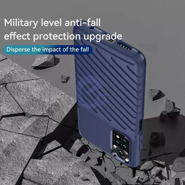 Противоударный чехол бампер для Infinix Zero X Pro Anomaly Thunder Blue (Синий)