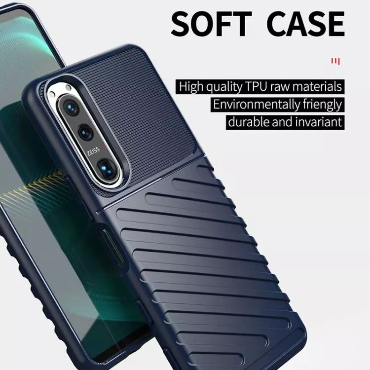 Протиударний чохол бампер для Sony Xperia 5 III Anomaly Thunder Blue (Синій) Протиударний чохол бампер для Sony Xperia 5 III Anomaly Thunder Blue (Синій)