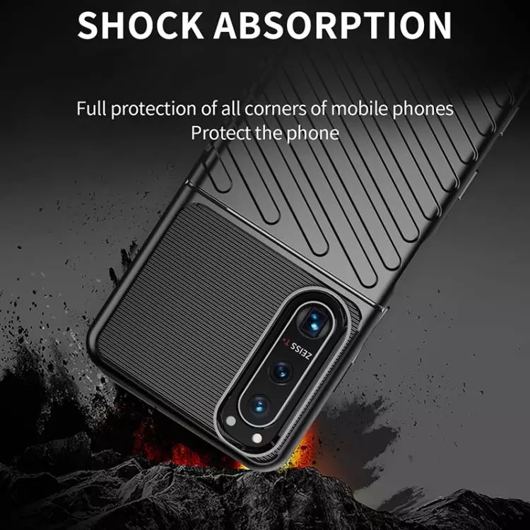 Протиударний чохол бампер для Sony Xperia 5 III Anomaly Thunder Blue (Синій) Протиударний чохол бампер для Sony Xperia 5 III Anomaly Thunder Blue (Синій)