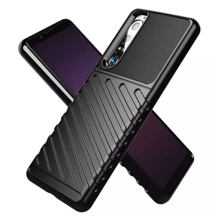 Противоударный чехол бампер для Sony Xperia 1 III Anomaly Thunder Black (Черный)