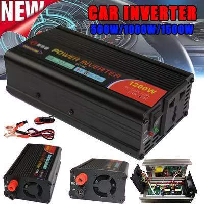 Автомобільний силовий інвертор перетворювач напруги Anomaly Automobile Power Inverter 6000W 12V-220V Black (Чорний)