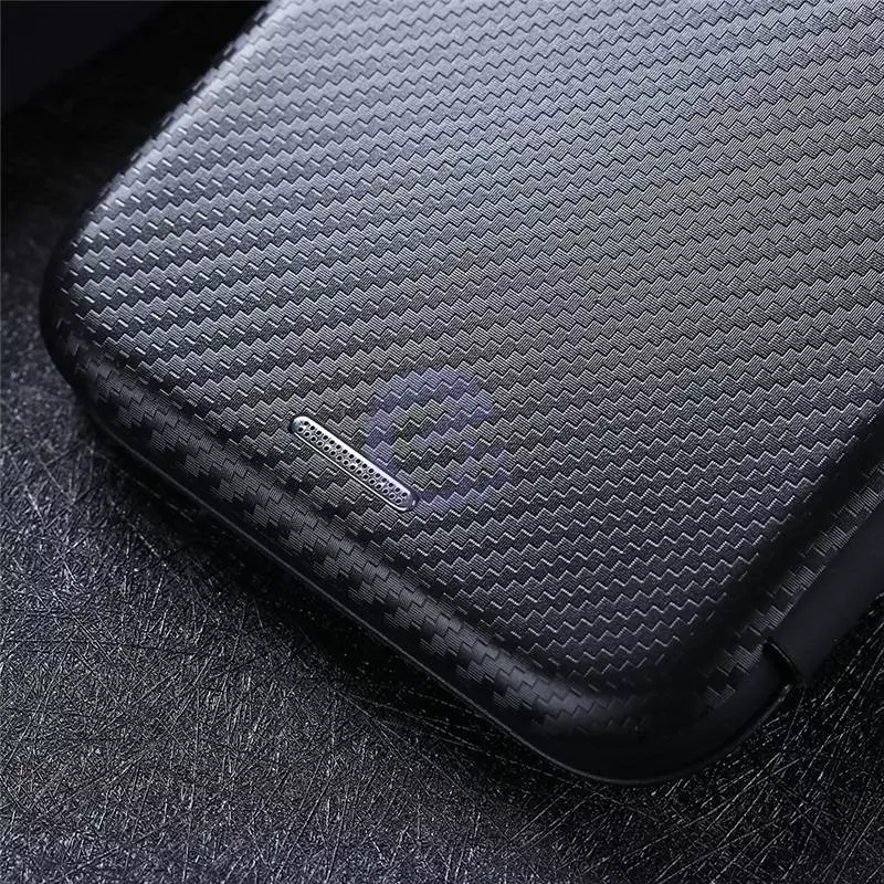 Чехол книжка для Samsung Galaxy A23 5G / Galaxy A23 Anomaly Carbon Book Black (Черный)