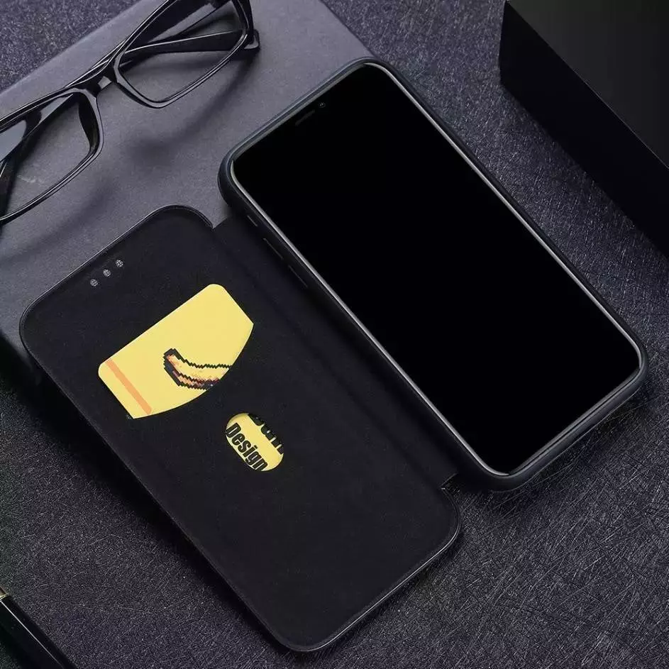 Чохол книжка для Infinix Hot 10 Anomaly Carbon Book Blue (Синій)