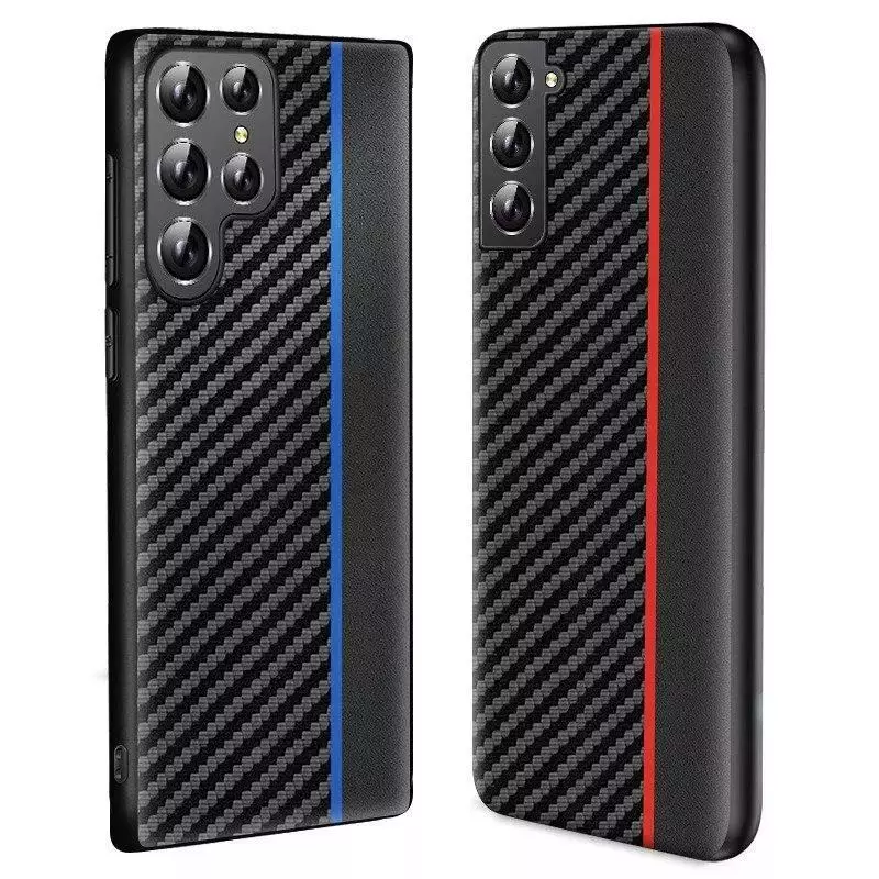 Чехол бампер для vivo V25 Pro Anomaly Carbon Line Red (Красный)