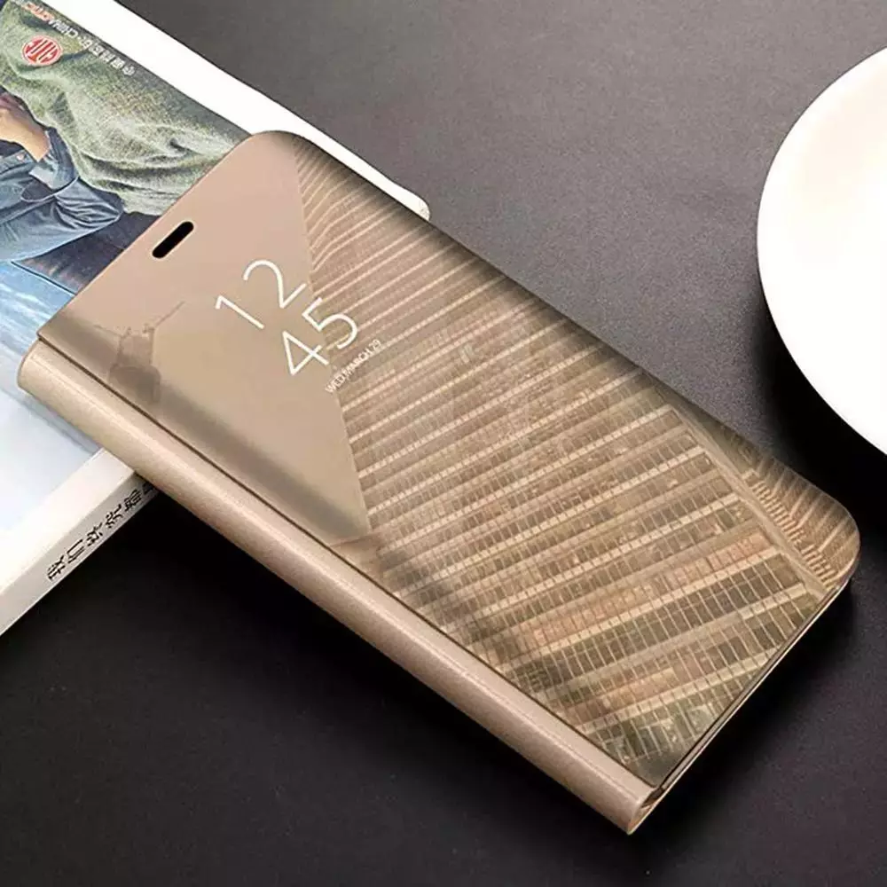 Інтерактивна чохол книжка для vivo V25 Anomaly Clear View Gold (Золотий)
