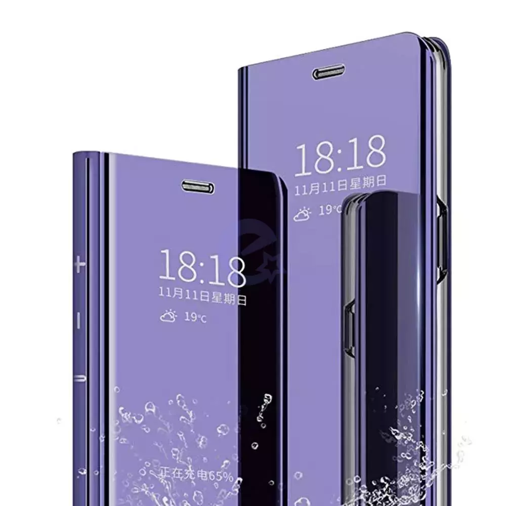 Інтерактивна чохол книжка для Realme Narzo 50A 5G Anomaly Clear View Lilac (Ліловий)