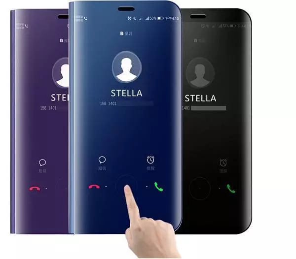 Интерактивная чехол книжка для Motorola Moto G73 Anomaly Clear View Blue (Синий)