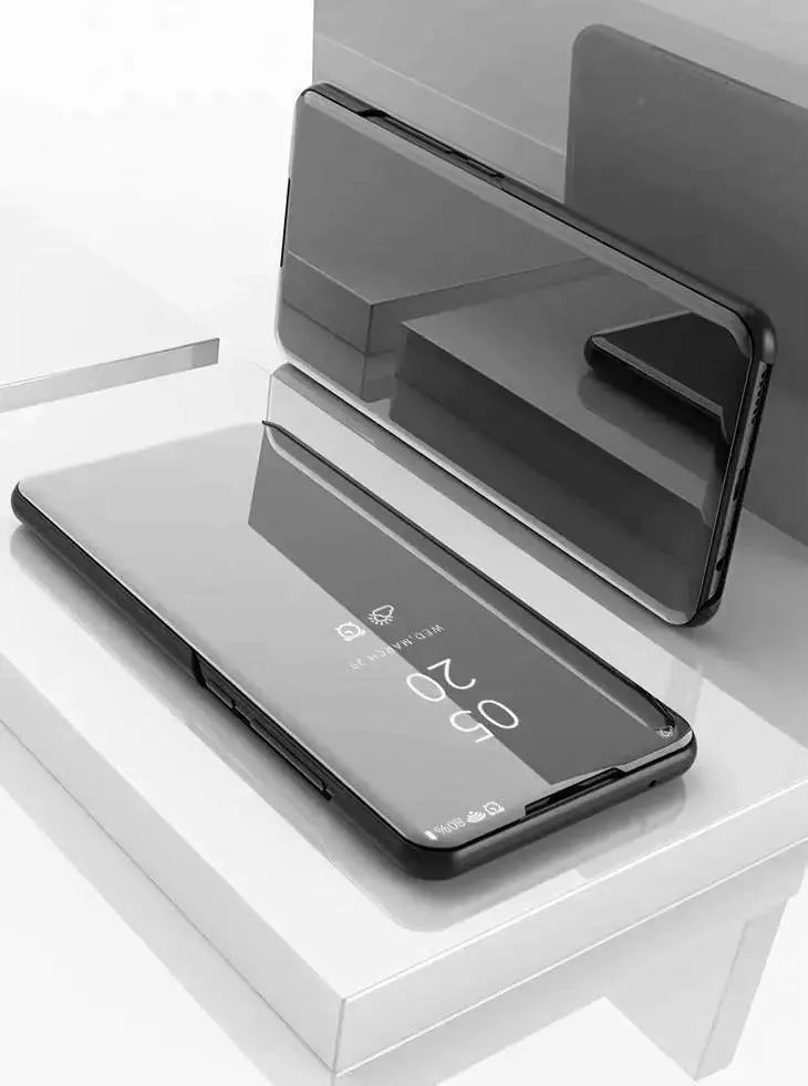 Інтерактивна чохол книжка для Oppo A57 / A57s Anomaly Clear View Silver (Сріблястий)