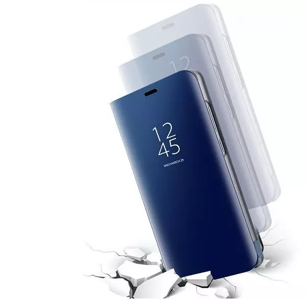 Интерактивная чехол книжка для vivo V25 Pro Anomaly Clear View Rose Gold (Розовое Золото)