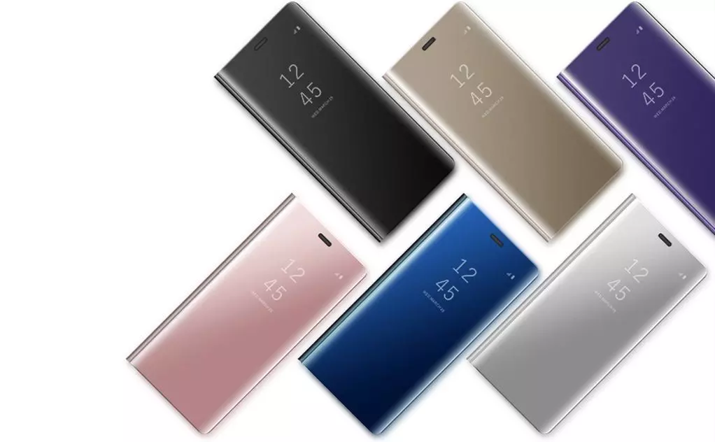 Интерактивная чехол книжка для vivo V25 Pro Anomaly Clear View Rose Gold (Розовое Золото)