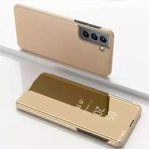 Интерактивная чехол книжка для Samsung Galaxy S23 Plus Anomaly Clear View Gold (Золотой)