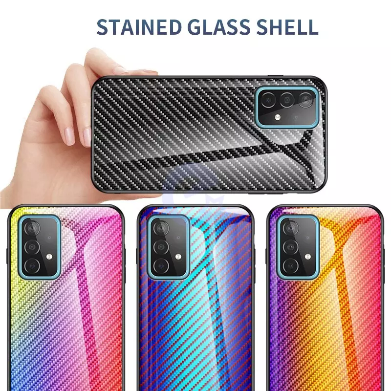 Чехол бампер для Samsung Galaxy A22 / Galaxy M32 / Galaxy M22 Anomaly Cosmo Carbon Colorful (Красочный)