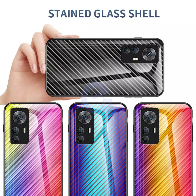 Чехол бампер для Xiaomi 12 / 12X / 12S Anomaly Cosmo Carbon Colorful (Красочный)