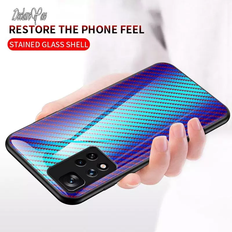 Чехол бампер для Xiaomi Redmi Note 8T Anomaly Cosmo Carbon Blue (Синий)