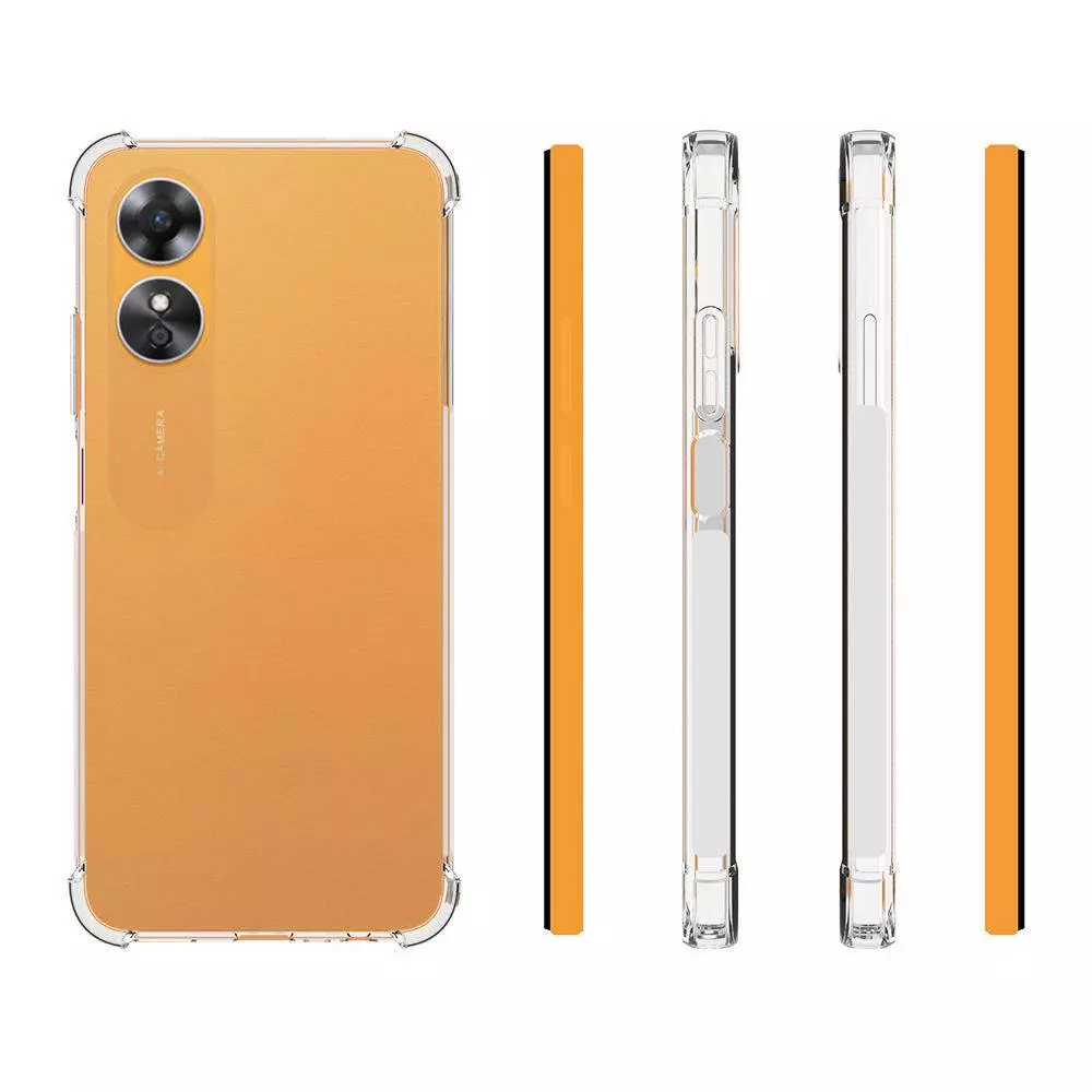 Чехол бампер для Oppo A17 Anomaly Crystal Hybrid Transparent (Прозрачный)