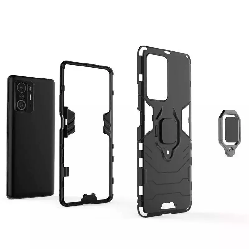 Чохол бампер для vivo V25e Anomaly Defender S (з кільцем-тримачем) Red (Червоний)