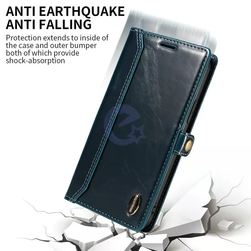 Чехол книжка для Samsung Galaxy A73 5G Anomaly Elite Leather Blue (Синий)
