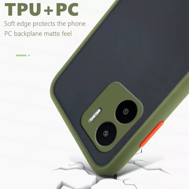 Чехол бампер для Xiaomi Redmi A1 / Redmi A2 Anomaly Fresh Line Dark Green (Темно Зеленый)