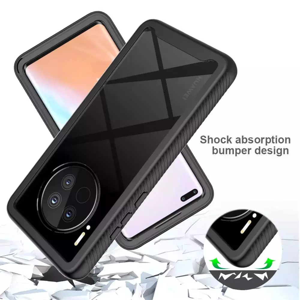 Противоударный чехол бампер для Huawei Mate 50 Pro Anomaly Hybrid 360 Black / Blue (Черный / Синий) Противоударный чехол бампер для Huawei Mate 50 Pro Anomaly Hybrid 360 Black / Blue (Черный / Синий)