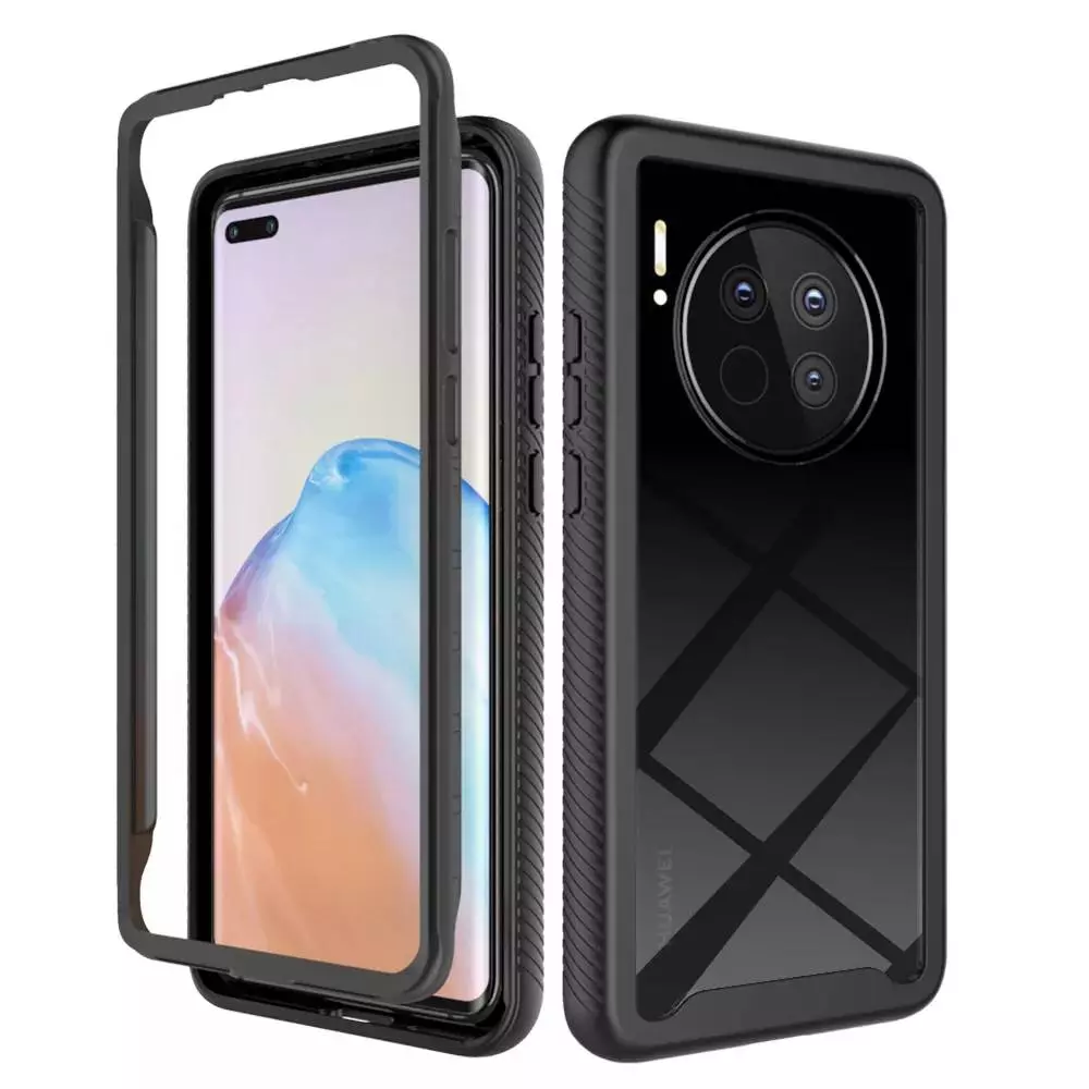 Противоударный чехол бампер для Huawei Mate 50 Pro Anomaly Hybrid 360 Black (Черный) Противоударный чехол бампер для Huawei Mate 50 Pro Anomaly Hybrid 360 Black (Черный)