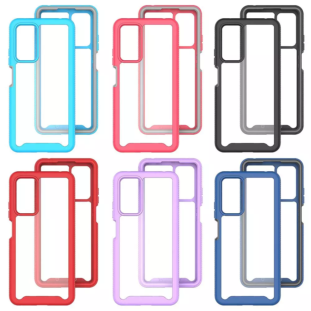 Протиударний чохол бампер для Infinix Note 10 Pro Anomaly Hybrid 360 Pink / Grey (Рожевий / Сірий)