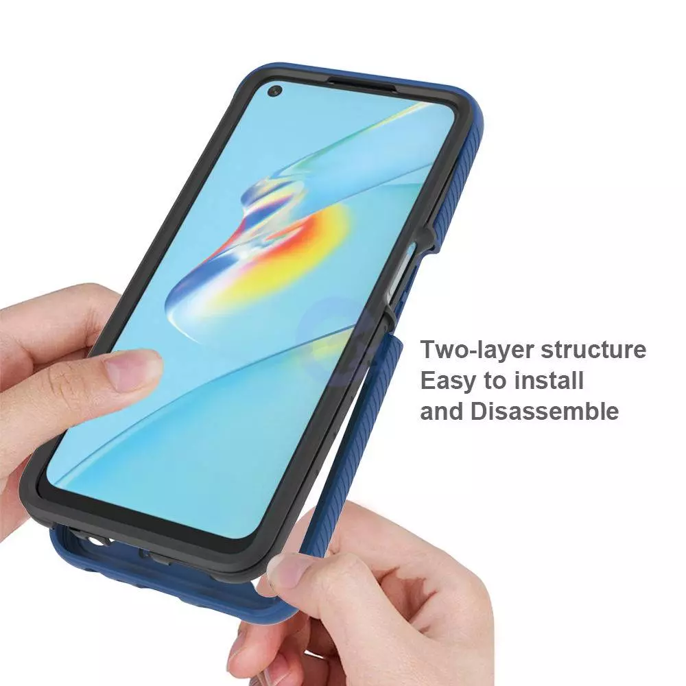 Противоударный чехол бампер для Oppo A17k Anomaly Hybrid 360 Black (Черный)