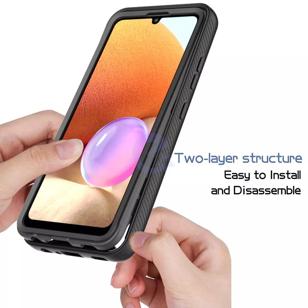 Протиударний чохол бампер для Vivo Y33s / Y21 Anomaly Hybrid 360 Black (Чорний)