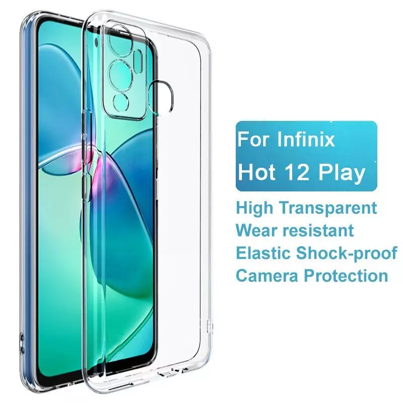 Ультратонкий чехол бампер для Infinix Hot 20 Play Anomaly Jelly Transparent (Прозрачный)