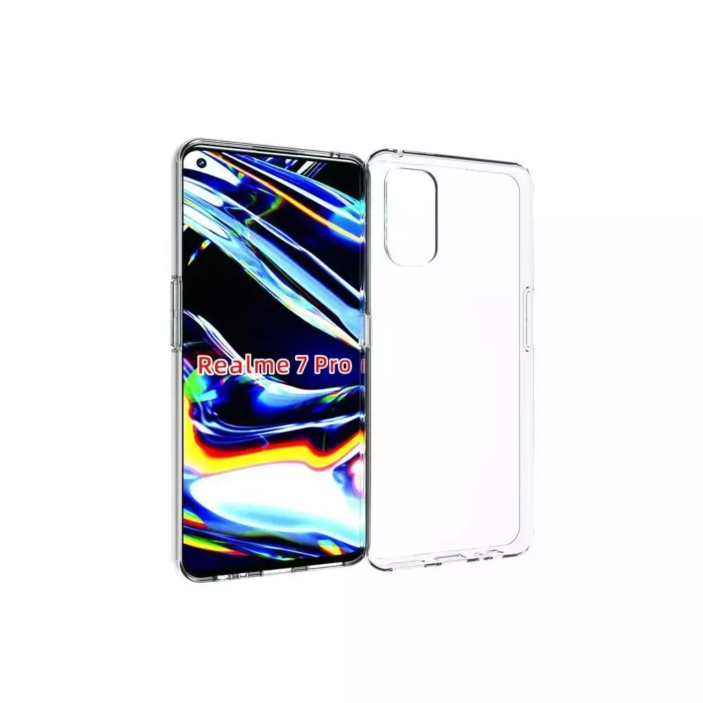 Ультратонкий чохол бампер для Realme 7i Anomaly Jelly Transparent (Прозорий)