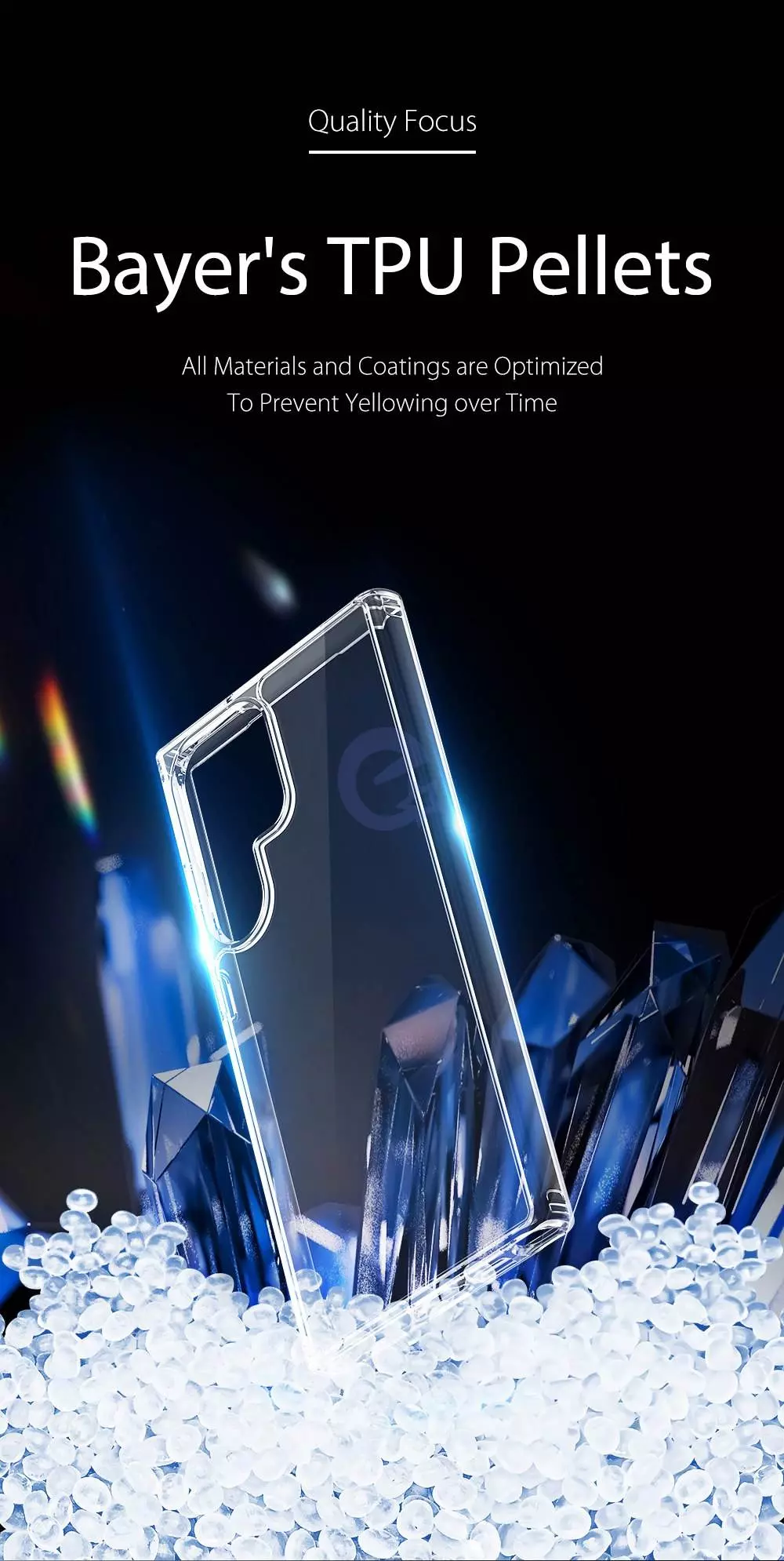 Ультратонкий чехол бампер для Samsung Galaxy S23 Ultra Anomaly Jelly Transparent (Прозрачный)