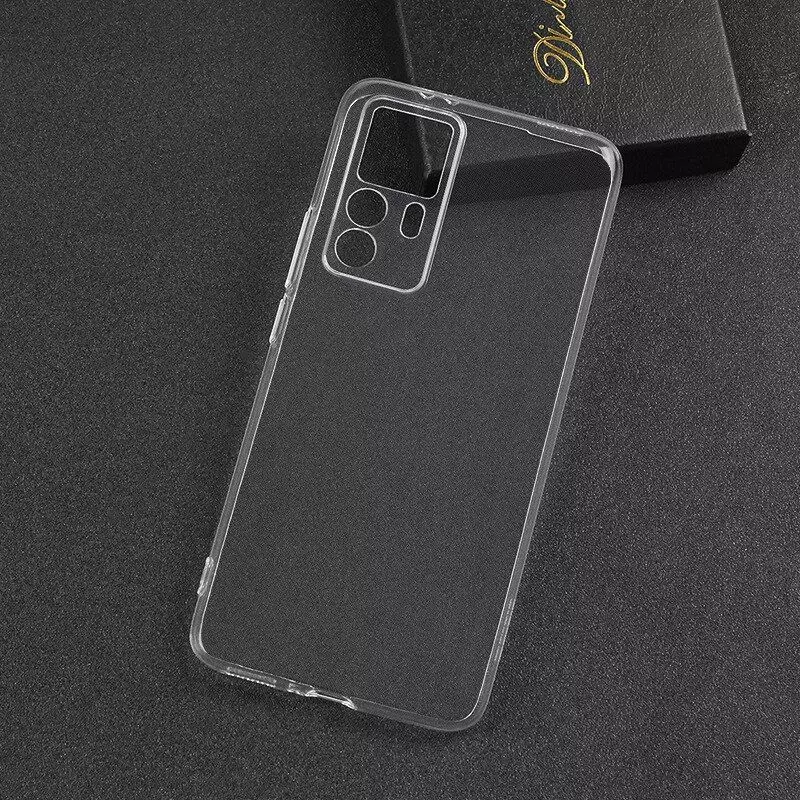 Ультратонкий чехол бампер для Xiaomi 12T / 12T Pro / Redmi K50 Ultra Anomaly Jelly Transparent (Прозрачный)
