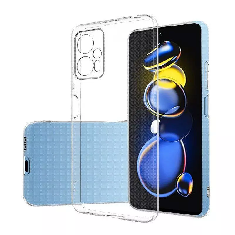 Ультратонкий чехол бампер для Xiaomi Poco X4 GT / Redmi Note 11T Pro / Redmi Note 11T Pro Plus Anomaly Jelly Transparent (Прозрачный)