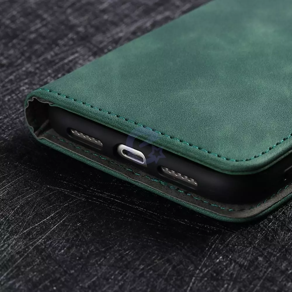 Чехол книжка для Samsung Galaxy M33 Anomaly Leather Book Green (Зеленый)
