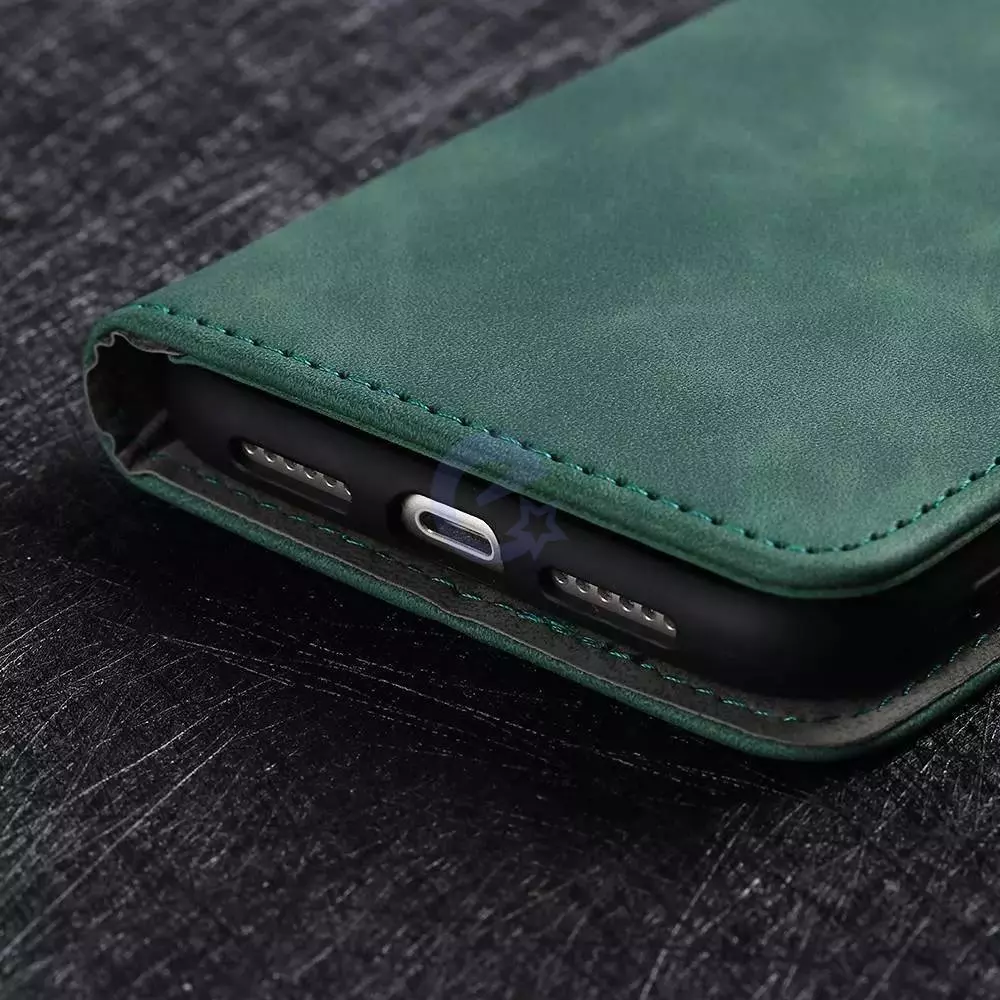 Чехол книжка для Nokia G60 Anomaly Leather Book Green (Зеленый)