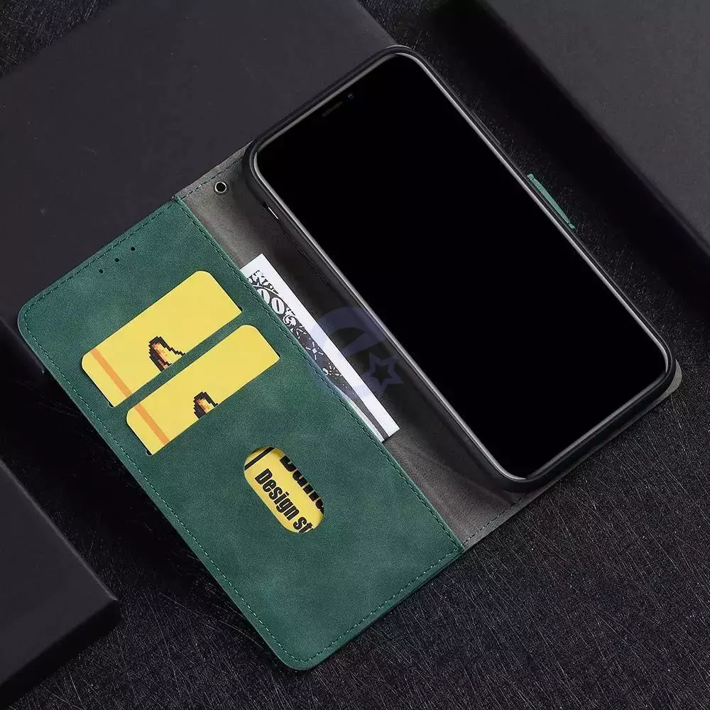 Чохол книжка для Vivo Y33s / Y21 Anomaly Leather Book Black (Чорний)